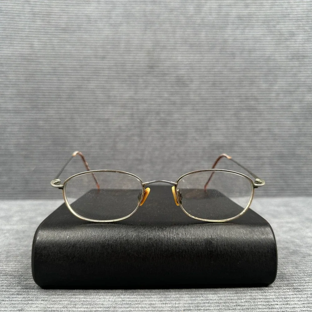 Vintage Oval Wire Frame Eyeglasses Metallic Minimalist Restoration Project